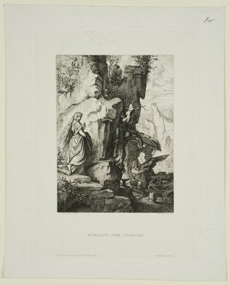 W. Hecht, The Blacksmith, 1850, Etching-OJR-1273313