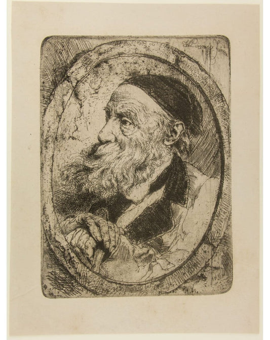 W. Linnig, Friedrich Preller, 19th-Century, Drypoint Etching