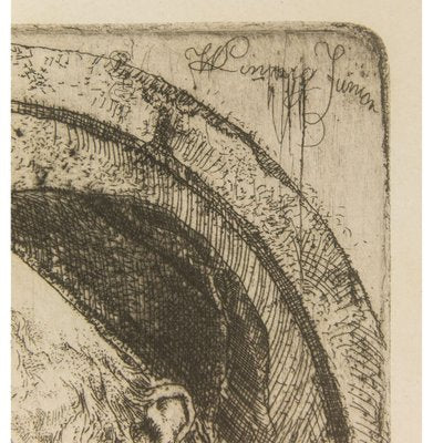 W. Linnig, Friedrich Preller, 19th-Century, Drypoint Etching-OJR-1273454