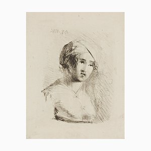 W. Reuter, Woman with Cloth, 1818, Lithograph-OJR-1273269