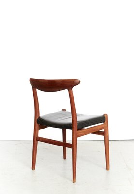 W2 Dining Chair by Hans J. Wegner for C.M.Madsen, 1950s, Set of 3-XE-1371875