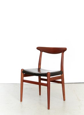 W2 Dining Chair by Hans J. Wegner for C.M.Madsen, 1950s, Set of 3-XE-1371875