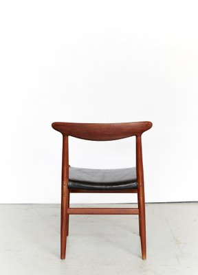 W2 Dining Chair by Hans J. Wegner for C.M.Madsen, 1950s, Set of 3-XE-1371875