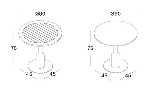 SPHERA - Round steel and wood table by Vincent Sheppard