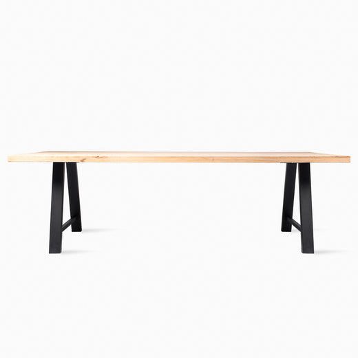 ACHILLE A BASE - Rectangular steel and wood dining table by Vincent Sheppard