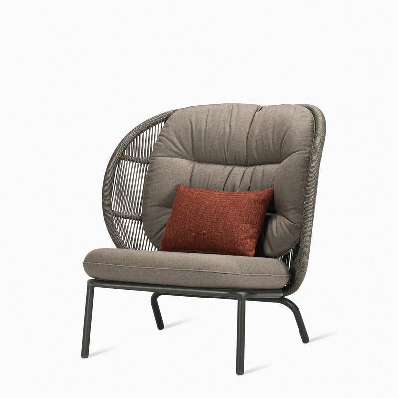 Rope Garden Armchair Kodo Cocoon by Vincent Sheppard #FOSSIL GREY