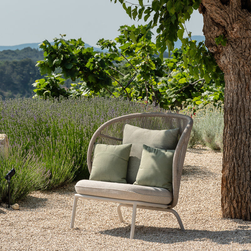 Rope Garden Armchair Kodo Cocoon by Vincent Sheppard #DUNE WHITE