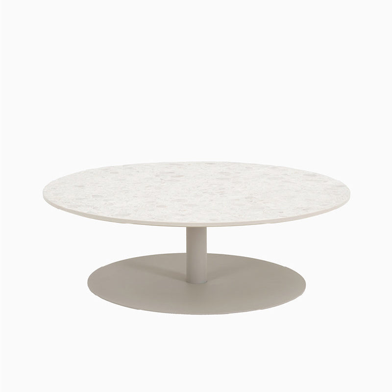 Round Coffee Table Kodo by Vincent Sheppard #DUNE WHITE/CERAMIC SHARDS