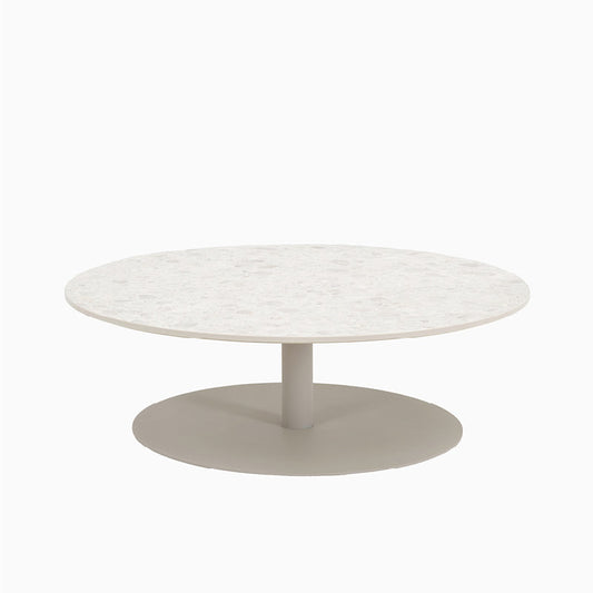 Round Coffee Table Kodo by Vincent Sheppard #DUNE WHITE/CERAMIC SHARDS