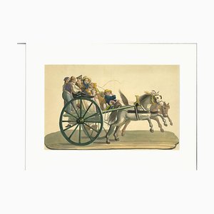 Wagon, Gouache, 19th Century-ZCI-803771