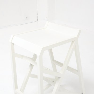 Walk the Line White Stool by Deevie Vermetten for Fermetti Atelier Belge, 2012-VT-672580