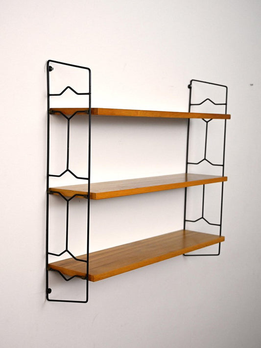 Wall Bookcase with Three Shelves, 1960s