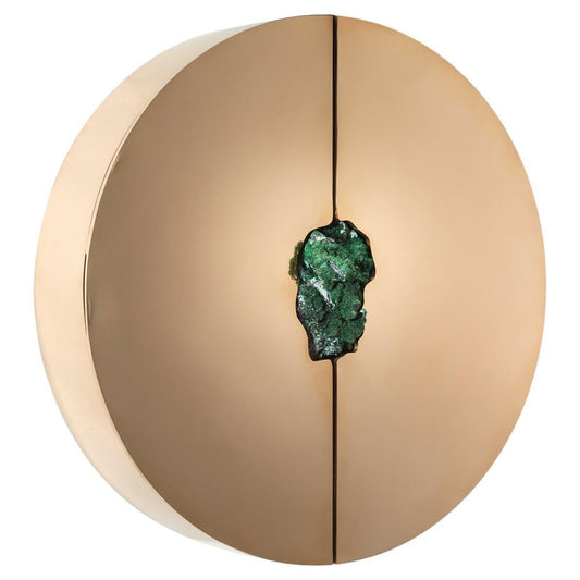 Wall Cabinet in Malachite Stone by Pierre De Valck