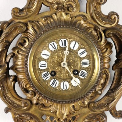 Wall Clock in Golden Bronze-VMM-1229590