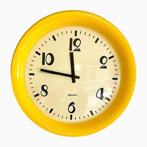 Wall Clock in Yellow from Guzzini, 1980s-SCS-2036824