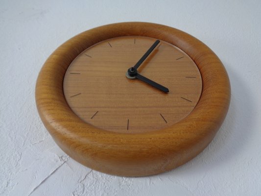 Wall Clocks in Solid Teak from Böckenhauer, Set of 2, 1970s-RDW-1330503