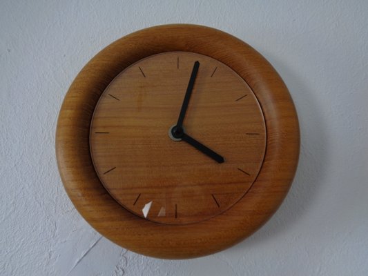 Wall Clocks in Solid Teak from Böckenhauer, Set of 2, 1970s-RDW-1330503