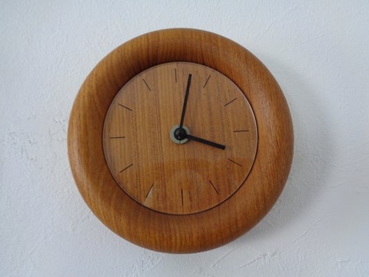 Wall Clocks in Solid Teak from Böckenhauer, Set of 2, 1970s-RDW-1330503