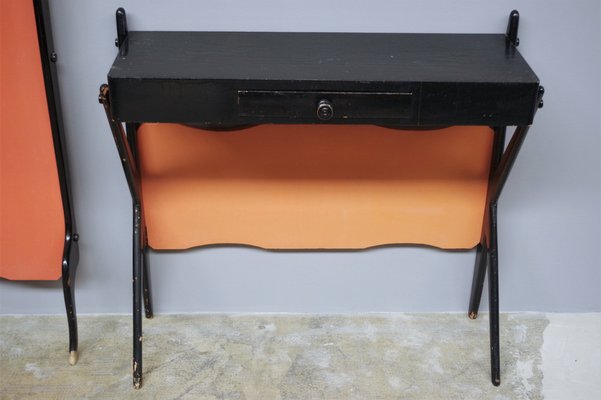 Wall Coat Rack and Console, 1950s, Set of 2-KNM-979293