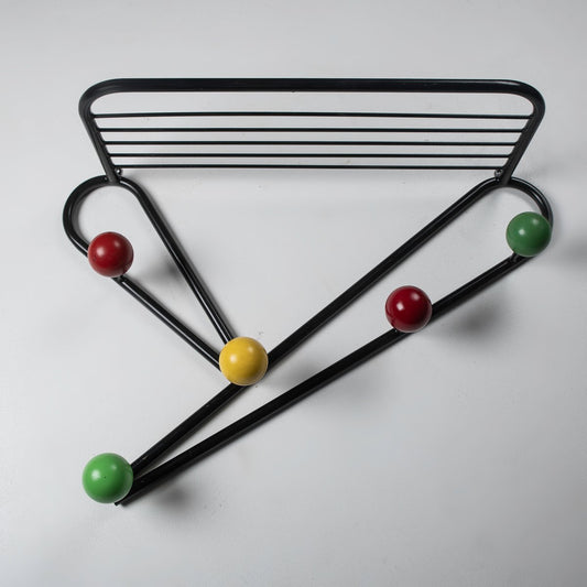 Wall Coat Rack attributed to Roger Feraud, France, 1960s