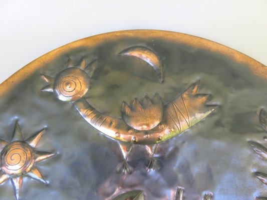 Wall Decoration in Copper & Brass, 1960s-EY-1703968