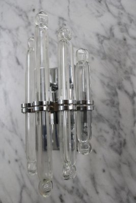 Wall Lamp in Crystal, Glass & Chrome from Kolarz Vienna, 1970s-FJP-1771596