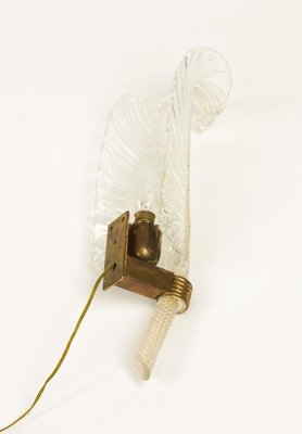 Wall Lamp in Murano Glass and Brass by Barovier & Toso, 1940s-LYQ-1775023