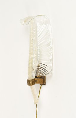 Wall Lamp in Murano Glass and Brass by Barovier & Toso, 1940s-LYQ-1775023