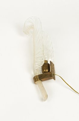 Wall Lamp in Murano Glass and Brass by Barovier & Toso, 1940s-LYQ-1775023