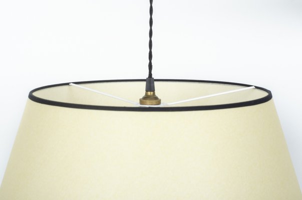 Wall Lamp in Oak and Paper Lampshade, 1950-US-1818306