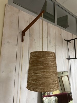 Wall Lamp in Teak, Denmark, 1960s-JHL-1328304