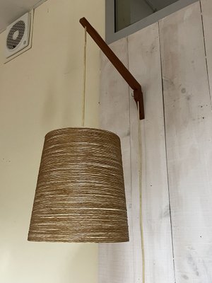 Wall Lamp in Teak, Denmark, 1960s-JHL-1328304