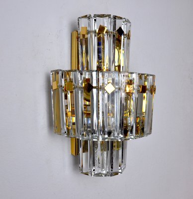 Wall Lamp with Cut Crystals from Kinkeldey, Germany, 1970s-EJE-1373624