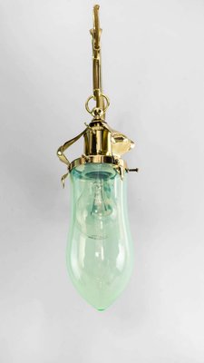 Wall Lamp with Original Opaline Glass Shade from Jugendstil, Vienna, 1908-SPD-1130945