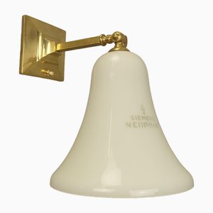 Wall Lamp with Siemens Neophan Lampshade, Germany, 1920s-KDB-1772715