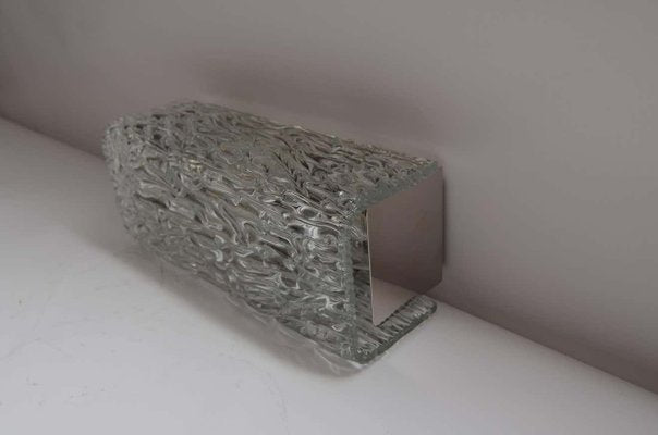 Wall Lamp with Textured Glass by Kalmar, 1950s-SPD-1131036