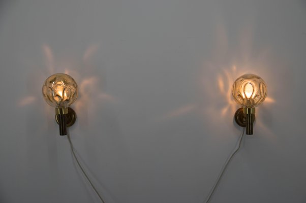 Wall Lamps, Denmark, 1970s, Set of 2-TZ-1003771