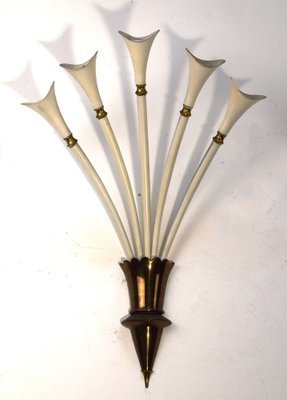 Wall Lamps, Italy, 1950s, Set of 2-AOL-1780258