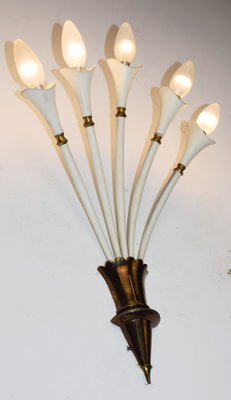 Wall Lamps, Italy, 1950s, Set of 2-AOL-1780258