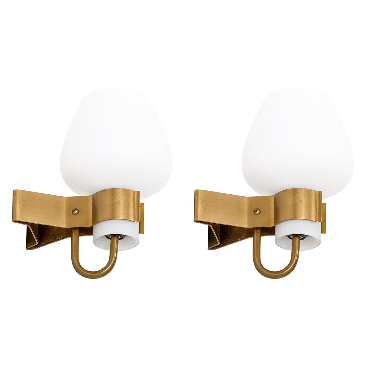 Wall Lamps Model 397 attributed to Hans Bergström, 1950s, Set of 2