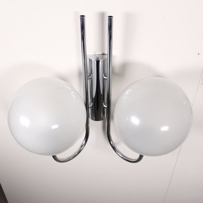 Wall Lamps with Glass Shades, 1970s, Set of 2-VJY-1766068