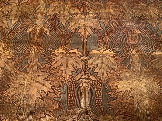 Wall Leather Panel in Cordoba Leather, 19th Century-RTR-1360195