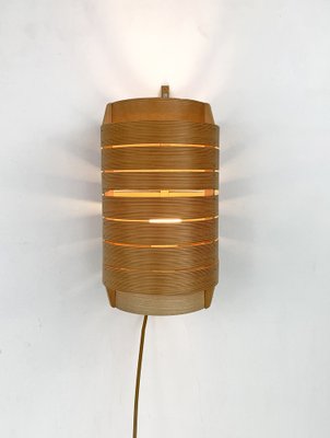 Wall Light in Pine by Hans-Agne Jakobsson for AB Ellysett, 1960s-ZM-1791843