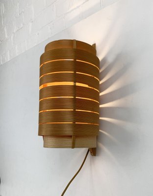 Wall Light in Pine by Hans-Agne Jakobsson for AB Ellysett, 1960s-ZM-1791843