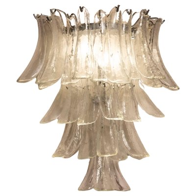 Wall Light in Transparent Glass Petals from Venini, 1970s-XDW-1759750