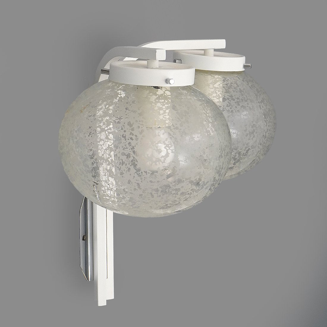 Wall Light with Double Glass Diffuser from Stilnovo, 1960s