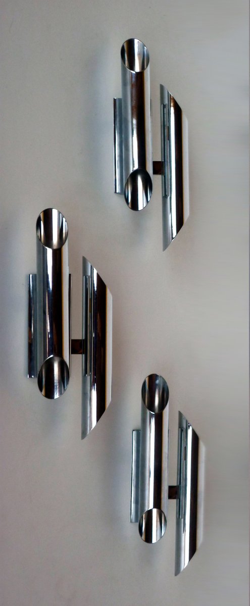 Wall Lights by Gianni Celada for Fontana Arte, 1970s, Set of 5