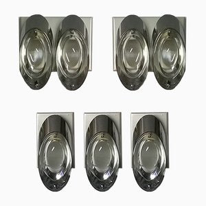 Wall Lights by Oscar Torlasco for Stilkronen, 1960s, Set of 5-EI-260830