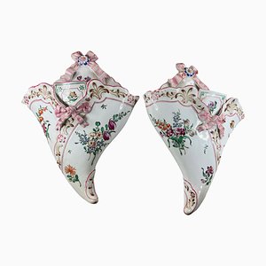 Wall Lights from Faience De Luneville, 1890s, Set of 2-EUT-1768505