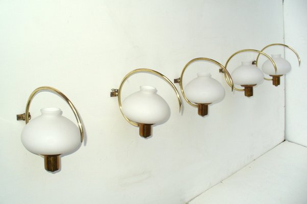 Wall Lights from Stilnovo, 1950s, Set of 5-EI-279192